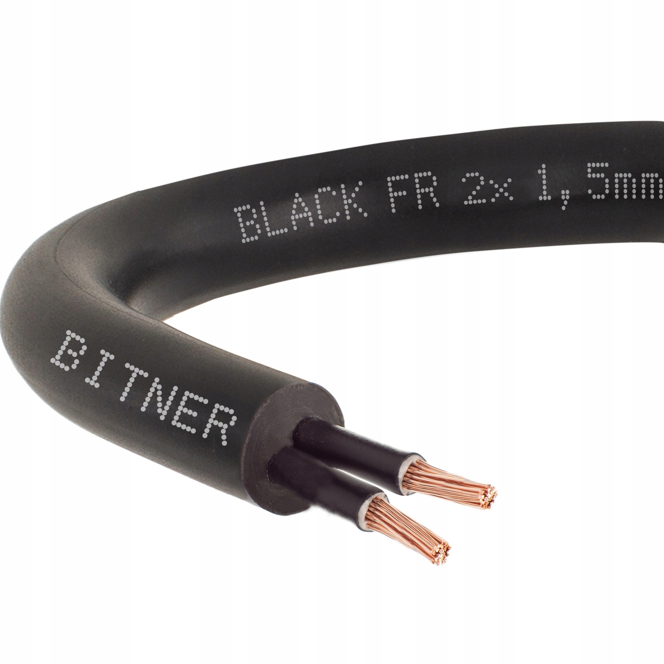 Conotech Kabel prądowy ziemny linka giętki 2x1,5mm2