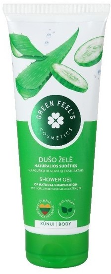 Green Feel'S Green FeelS Green FeelS Żel pod prysznic z ekstraktem z ogórka i aloesu 250ml