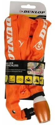 DUNLOP Zapięcie rowerowe DUNLOP 1042855 Łańcuch Pomarańczowy