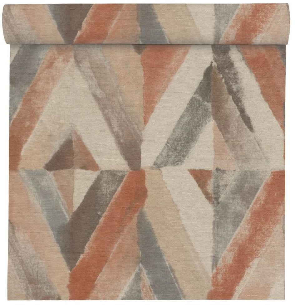 Rasch Tapeta Romby 704020 brązowa