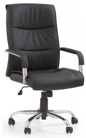 Fotel Obrotowy Czarny Tapicerowany T4-L98