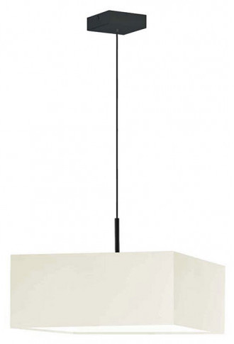 Żyrandol z abażurem na czarnym stelażu - A4-K42