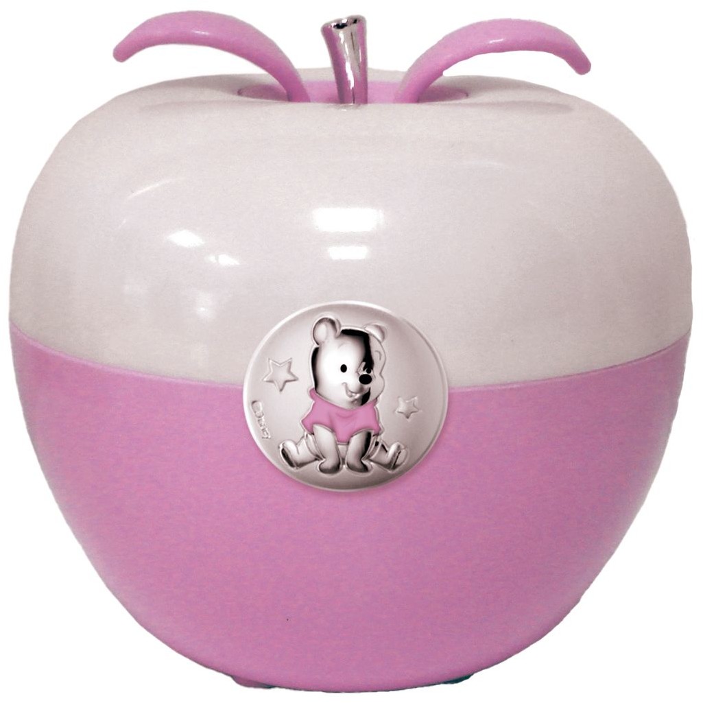 valenti Lampka jabłuszko Kubuś Puchatek | Rozmiar: H 11 Fi 12 cm | Kolor: Różowy | SKU: VD328R