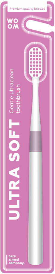 WOOM WOOM szczoteczka do zębów ULTRA soft PINK - różowa