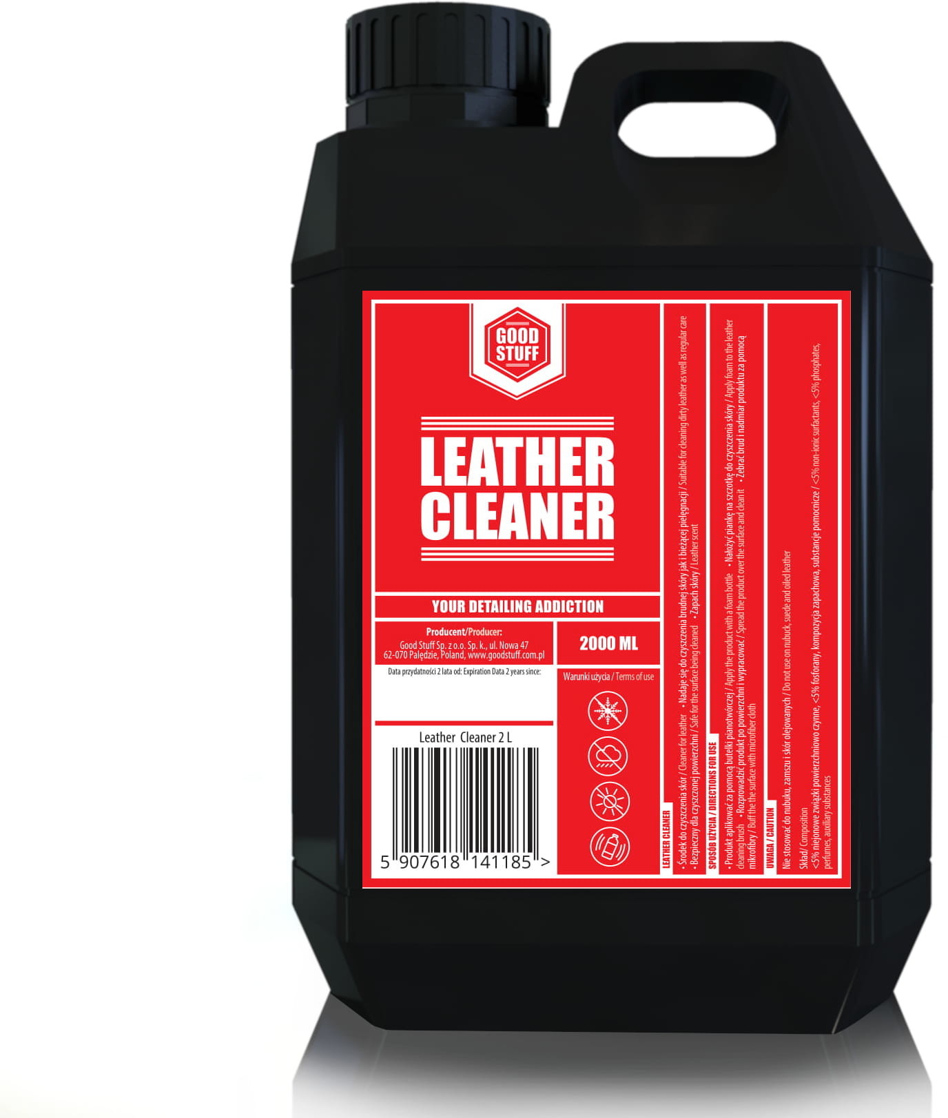 GOOD STUFF Leather Cleaner - Preparat do czyszczenia skóry (2L)