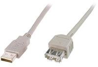 Mcab MHE systemów komputerowych USB 2.0 przedłużacz kabla, kablem USB A/wtyczka  a/5.0 m Szary 7100037