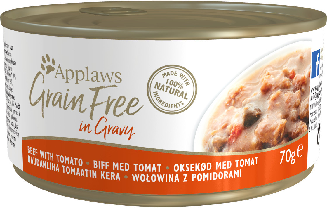 Applaws Grain Free Wołowina z pomidorami w sosie 70g