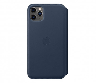 Apple Leather Folio do iPhone 11 Pro Max błękit
