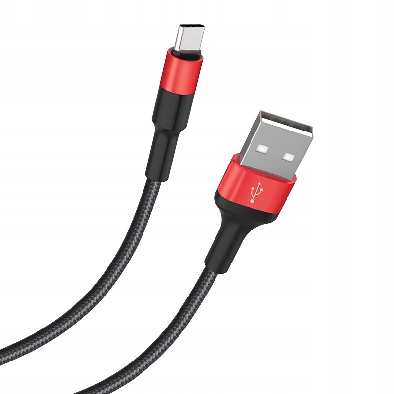 Hoco Kabel Usb-c typ C X26 sznurkowy oplot 1m 2A