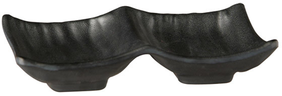 APS ostokątna z melaminy 140x90 mm, czarna | Zen 83949