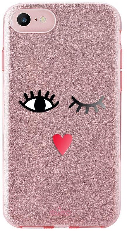 PURO Glitter EYES Shine Cover - Etui iPhone 8 / 7 / 6s / 6 (Rose Gold) Limited edition IPC747CSHINE1RGOLD