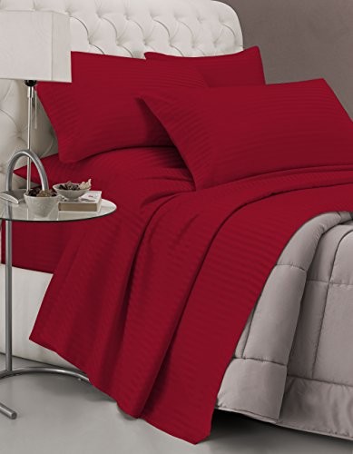 Italian Bed Linen Włoska pościel na całe łóżko CL-ST-bordeaux-2P