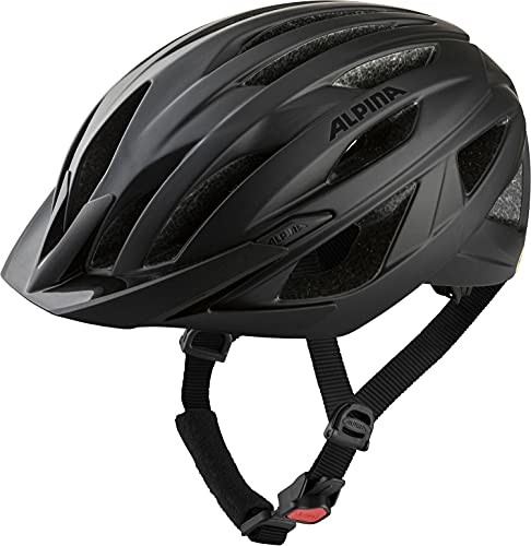 Alpina Unisex - Dorośli, PARANA Kask rowerowy, black-neon yellow matt, 55-59 cm