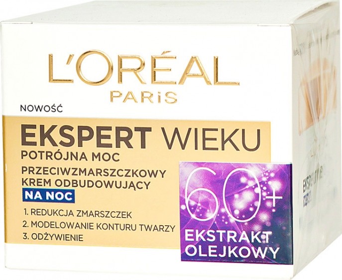 Loreal Ekspert Wieku 60+ krem przeciwzmarszczkowy na noc 50ml