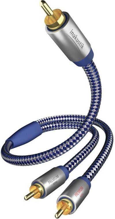 In-Akustik Kabel Inakustik Premium Y Subwoofer Cable Cinch - 2x Cinch 5,0 m - 00 (USHM4A A BLUE)