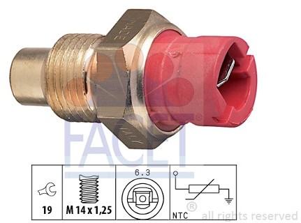 FACET Czujnik, temperatura płynu chłodzącego 7.3084