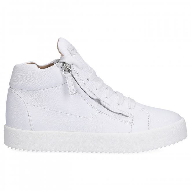 Giuseppe Zanotti Trampki niskie JUSTY skóra cielęca Logo biały