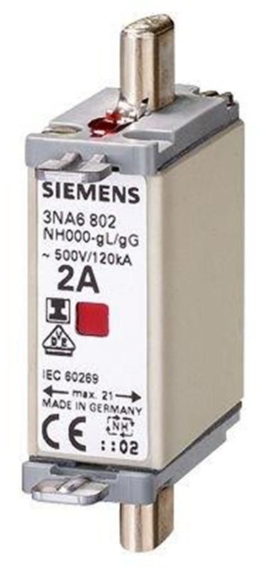 Siemens Lv hrc fuse link 500v s.000 50a iso ci 3na6820 3NA6820