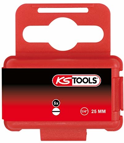 KS Tools KS-Tools 911.2244 1/4 Bit przez szczelinę, 25 MM, 5.5 MM, 5-Pack