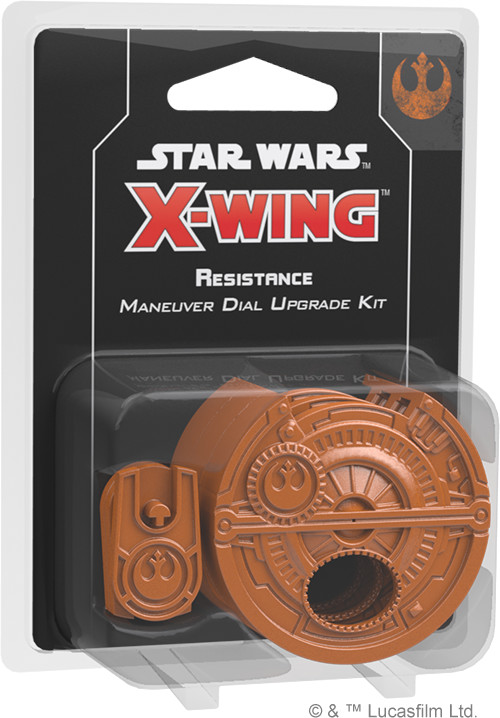 Star Wars, X-Wing, osłony na tarcze manewrów Resistance Maneuver Dial Upgrade Kit (druga edycja)