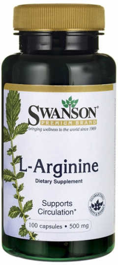 SWANSON L-Arginina 500mg - (100 kap)