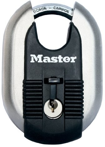 Master Lock kłódka do użytku na zewnątrz z obszytym prasowania, ze stali nierdzewnej titanverstaerktem, 60 mm. M187EURD