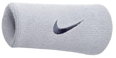 Nike Opaska przeciwpotowa Swoosh Double Wide Wrist Bands (zestaw szt.) N.NN.05.116.OS