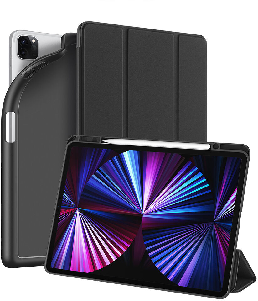 Dux Ducis DUX DUCIS Osom żelowe etui na tablet Smart Sleep z podstawką iPad Pro 12.9'' 2021 czarny