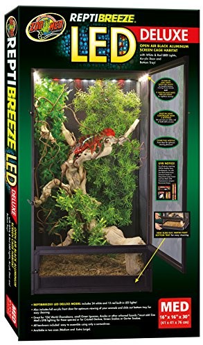Zoo Med zoomed NT-15E reptib reeze Deluxe 41 x 41 x 76 cm  gazą alumnium-terrarium wraz z oświetleniem LED 976886
