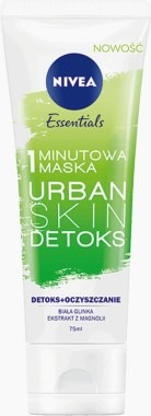 Nivea 1-minutowa maska oczyszczająca do twarzy - Essentials 1-Minute Urban Skin Detox Mask 1-minutowa maska oczyszczająca do twarzy - Essentials 1-Minute Urban Skin Detox Mask