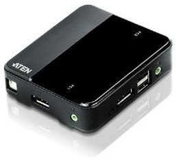 Aten Przełącznik CS782DP 2-Port-USB-DisplayPort-KVM-Switch mit 4K-UHD-Unterstützung CS782DP