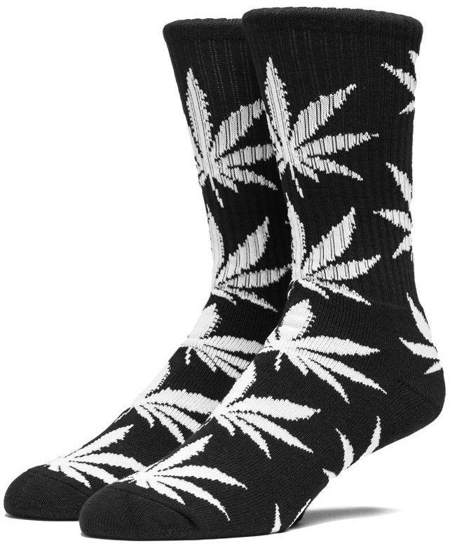 HUF skarpetki HUF PLANTLIFE CREW SOCKS Black