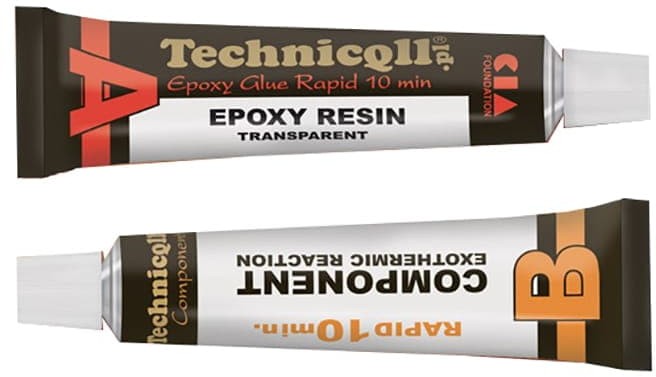 TECHNICQLL Klej bezbarwny epoksydowy uniwersalny 10min E-444 E-444