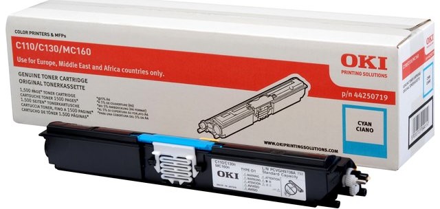 Oki OKI Toner C110/130/160 Cyan 44250719 1 5K 44250719