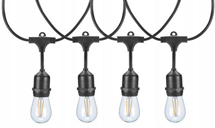 Decorativi Girlanda świetlna ozdobna na taras + 15 żarówek LED długość 15 metrów 251 Decorativi 251