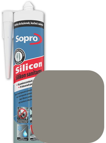 Sopro Silikon sanitarny kamienno-szary 22 310 ml