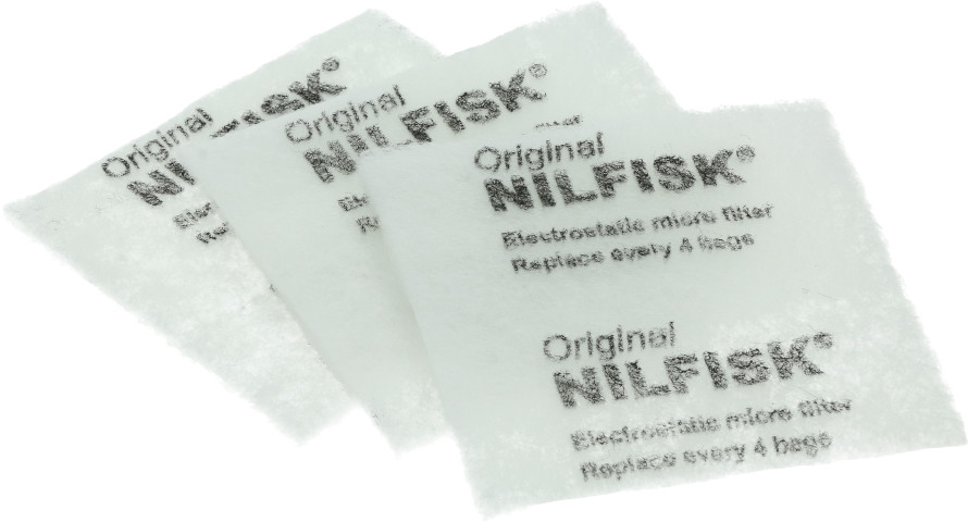 Nilfisk zestaw filtrów do odkurzacza (3 sztuki) 1470157500