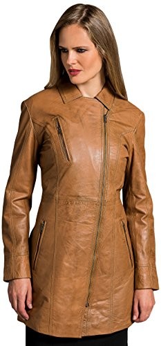 Urban Leather Kobiety elegancki płaszcz 107, L UR-105