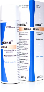 Polfa TARCHOMIN Miconal Aerozol na skórę 3,29 mg/g - 39,5g