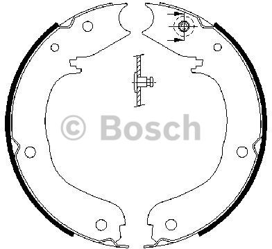 Bosch Szczęka hamulca ręcznego 0 986 487 710