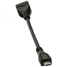Akyga Adapter AK-AD-09 (USB F - Micro USB M; 0,15m; kolor czarny) 2_214263
