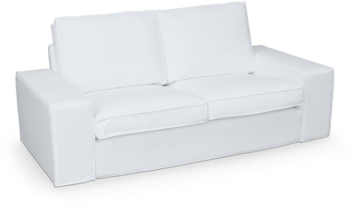 Dekoria Pokrowiec na sofę Kivik 2-osobową nierozkładaną Snow White biały) Sofa Kivik 2-osobowa Cotton Panama 701-702-34