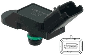 DELPHI Czujnik, ciśnienie w kolektorze dolotowym PS10192