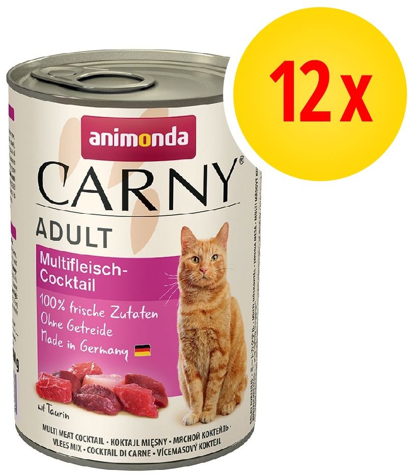 Animonda Carny Zestaw Carny Adult, 12 x 400 g - 6 smaków, zestaw mieszany 4