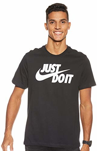 Nike M NSW Tee Just Do It Swoosh koszula męska, czarny, m