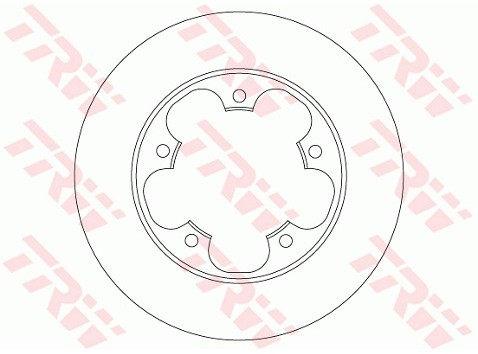 TRW Tarcza hamulcowa DF6748