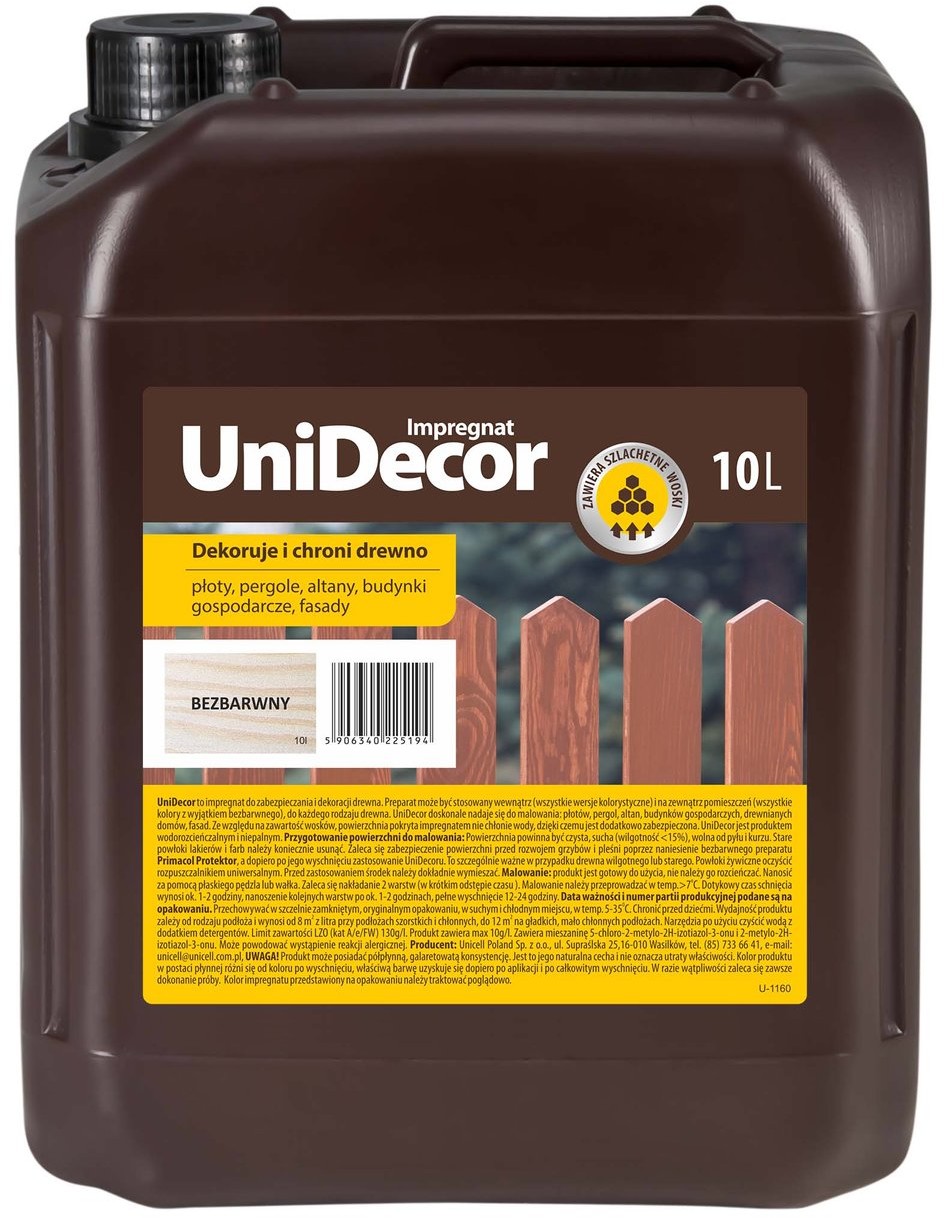 Altax Primacol Primacol do drewna Unidecor bezbarwny 10 l