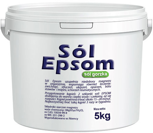 Sól Gorzka Epsom Rzymska Siarczan Magnezu 5kg