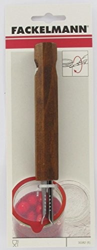 Fackelmann 30382 słoik zestyk rozwierny, drewno/ze stali nierdzewnej, brązowy 30382