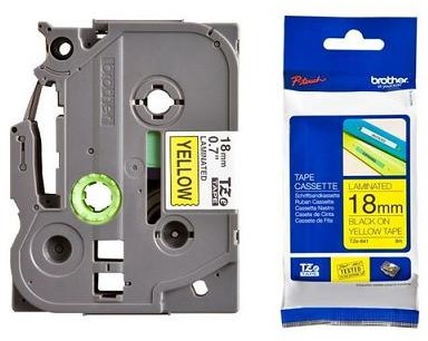 Brother TZE-641 Taśma 18mm, żółta, czarny nadruk E671-98505_20120919144246